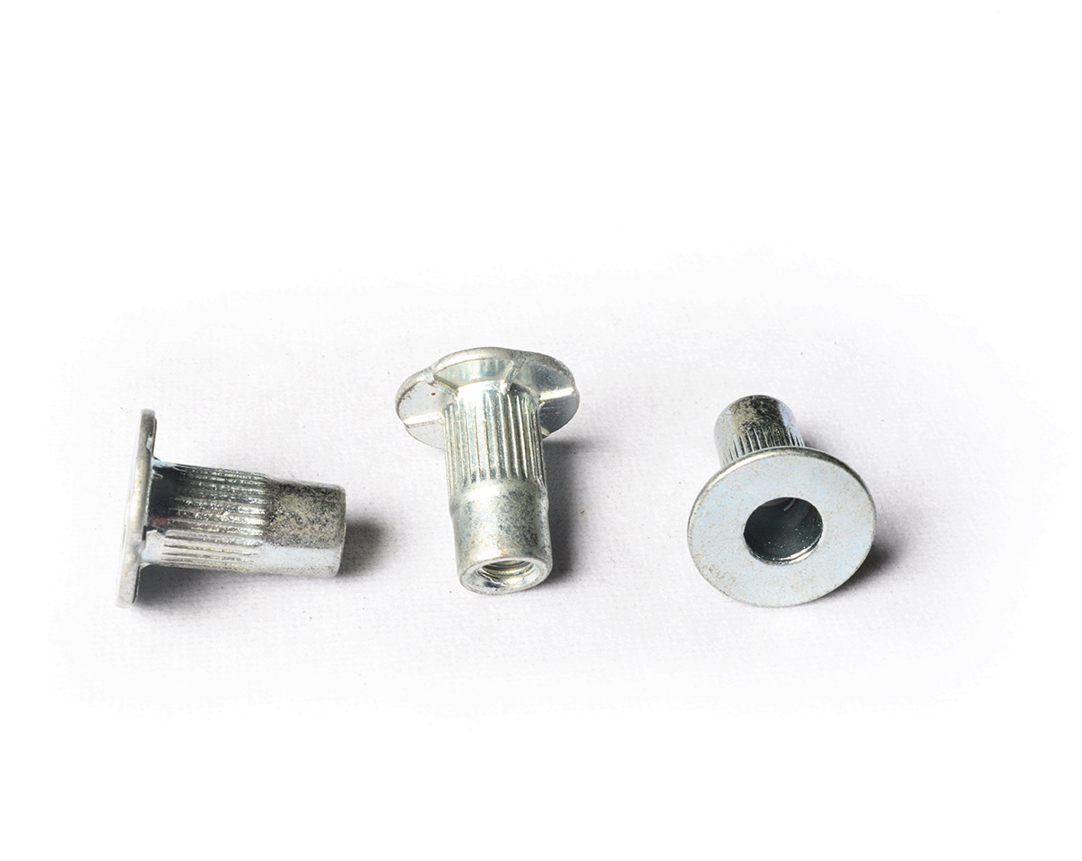 Flat Head Knurled Body Rivet Nut